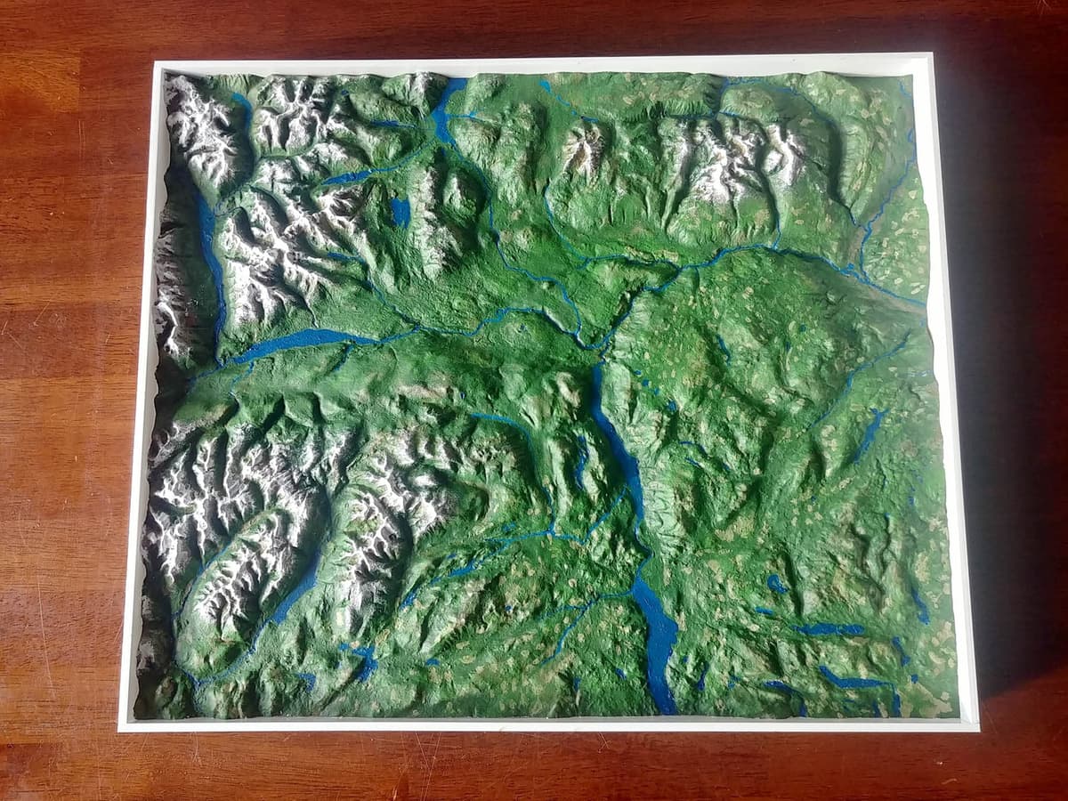 Wells Gray Park 3D map